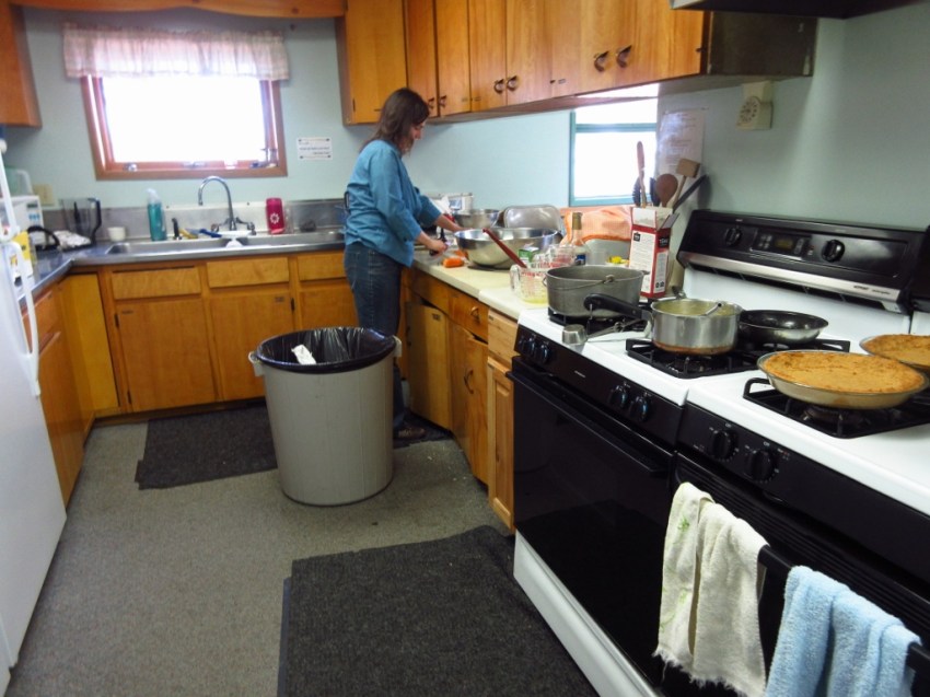 Lazy Mountain campus kitchen