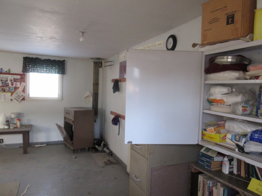 Back of the church inside