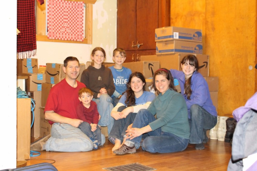 After getting some salmon chowder cooking on the stove, we were ready to dig in!